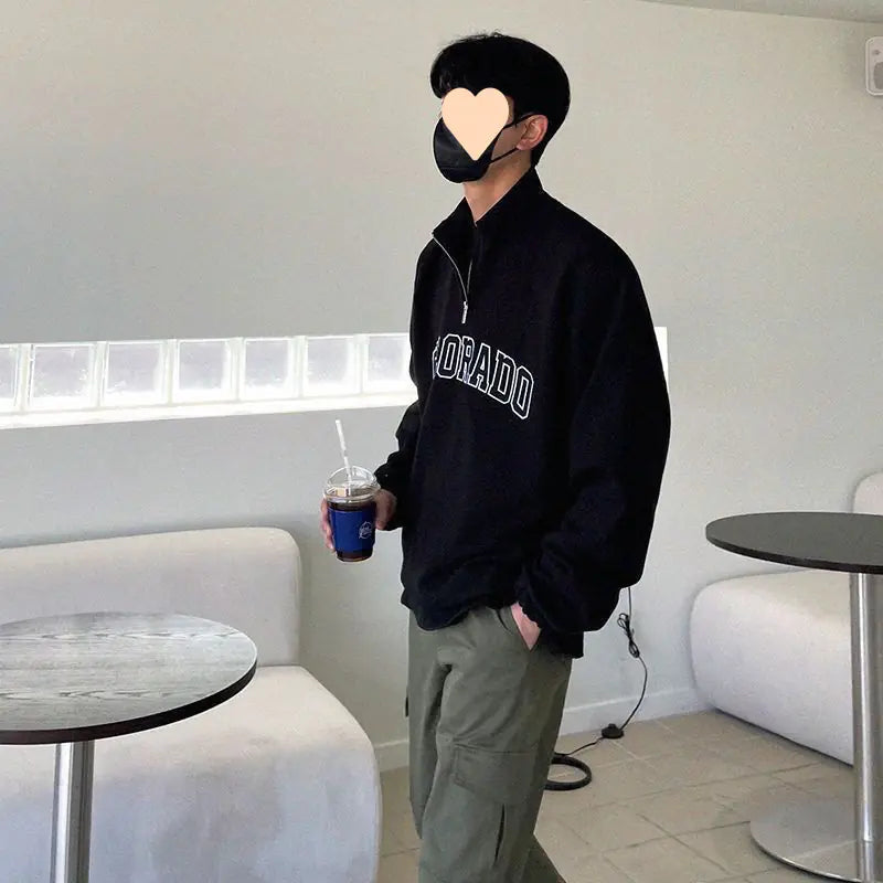 Half-Zip Lapel Sweater by National Tide Brand