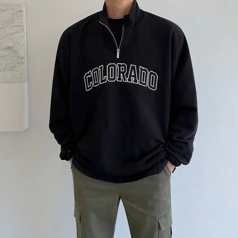 Half-Zip Lapel Sweater by National Tide Brand